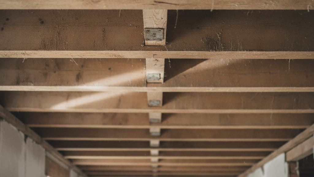 Exposed interior joists shown for context